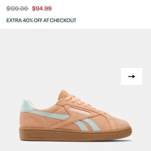 Reebok Coral and Sky Blue Trainers